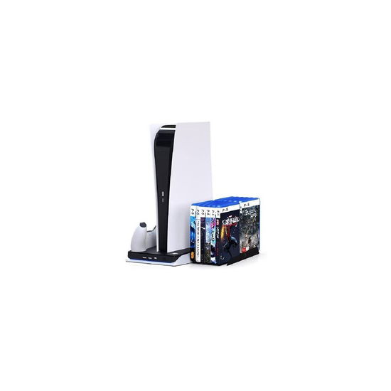 Cover for Playstation 5 · IMP Gaming DLX Twin Charging Tower with Cooling Fan + Game Storage Stand  BlackWhite PS5 (XONE) (2023)