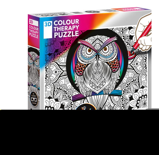 3D Colour Therapy Puzzle Eule.35050-6 - Clementoni - Książki -  - 8005125350506 - 