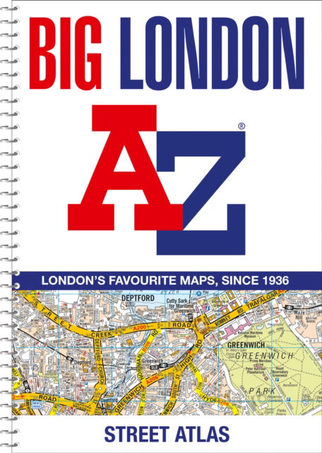 Big London A-Z Street Atlas - A-Z Maps - Kirjat - HarperCollins Publishers - 9780008663506 - torstai 9. toukokuuta 2024