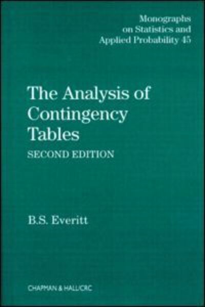 Cover for Brian S. Everitt · The Analysis of Contingency Tables (Innbunden bok) (1992)