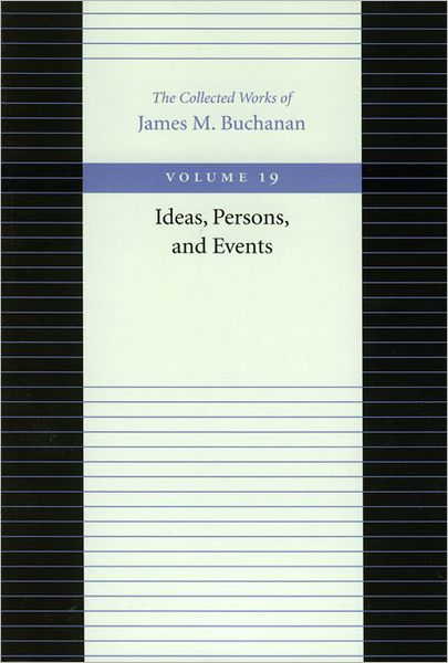 Cover for James Buchanan · Ideas, Persons &amp; Events (Paperback Book) (2001)