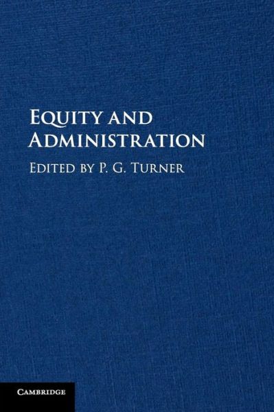 Cover for P. G. Turner · Equity and Administration (Paperback Book) (2018)