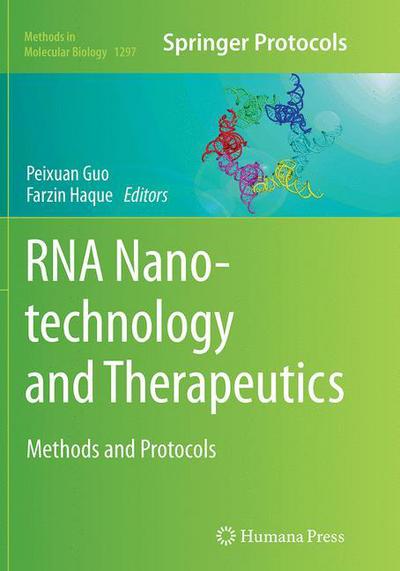 Cover for RNA Nanotechnology and Therapeutics: Methods and Protocols - Methods in Molecular Biology (Paperback Book) [Softcover reprint of the original 1st ed. 2015 edition] (2016)