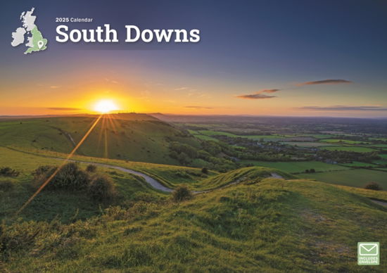 Cover for Carousel Calendars · South Downs A4 Calendar 2025 (Paperback Book) (2024)