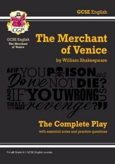 Cover for William Shakespeare · The Merchant of Venice - The Complete Play with Annotations, Audio and Knowledge Organisers: for the 2024 and 2025 exams - CGP School Shakespeare (Paperback Book) (2022)