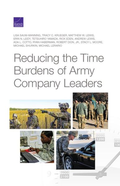 Cover for Lisa Saum-Manning · Reducing the Time Burdens of Army Company Leaders (Paperback Book) (2020)