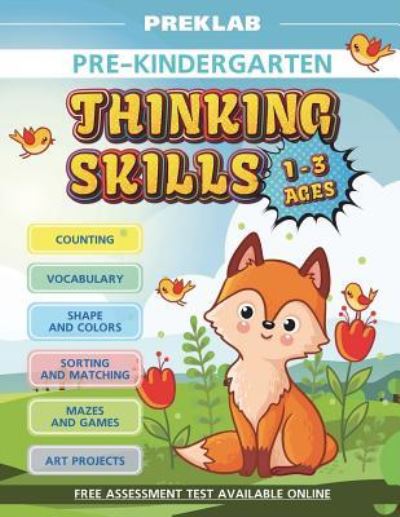 Cover for Prek Lab · Thinking Skills Pre-K Toddler Workbook 1-3 Years Prek Age 1 2 3 (Paperback Book) (2018)