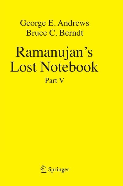 Cover for Andrews · Ramanujan s Lost Notebook (Bog) [Softcover reprint of the original 1st ed. 2018 edition] (2018)