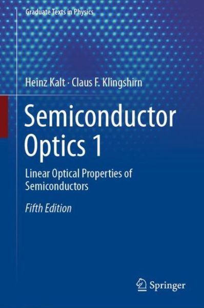 Cover for Kalt · Semiconductor Optics 1 (Book) [5th ed. 2019 edition] (2019)