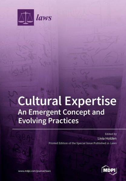 Cover for Livia Holden · Cultural Expertise: An Emergent Concept and Evolving Practices (Paperback Book) (2020)