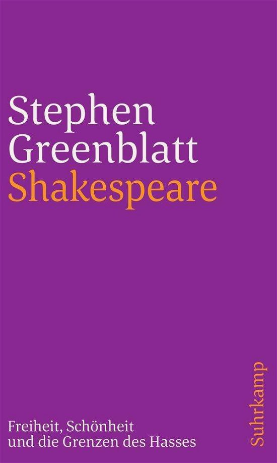 Cover for Greenblatt · Shakespeare: Freiheit, Schön (Book)