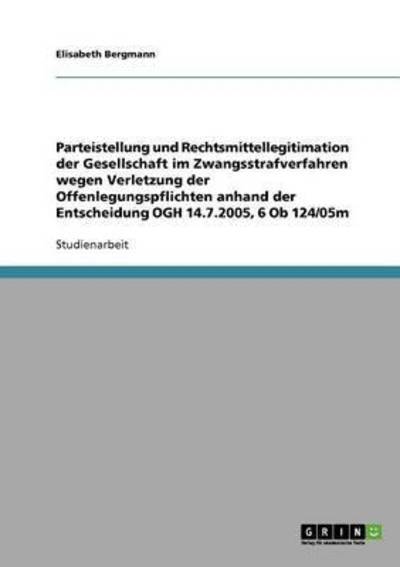 Cover for Bergmann · Parteistellung und Rechtsmitte (Book) [German edition] (2013)