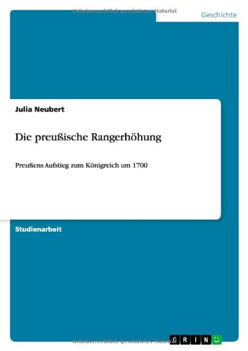 Cover for Neubert · Die preußische Rangerhöhung (Book) [German edition] (2013)