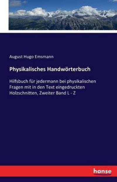 Cover for Emsmann · Physikalisches Handwörterbuch (Bok) (2016)