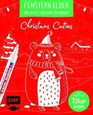 Cover for Edition Michael Fischer · Vorlagenmappe Fensterbilder malen mit dem Kreidemarker - Christmas Cuties (Pocketbok) (2021)