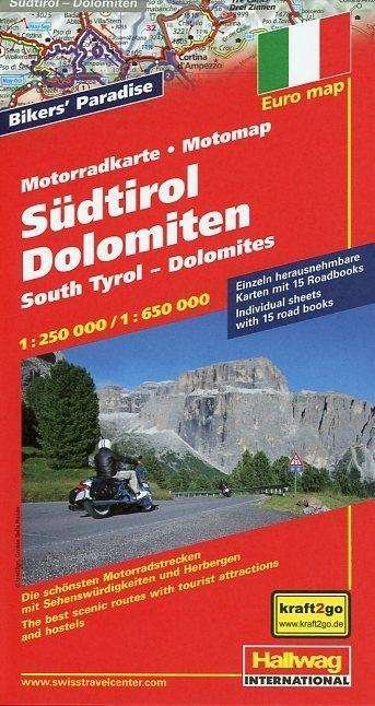 Cover for Bern Hallwag · South Tyrol - Dolomites Motomap 2013 (Map) (2013)