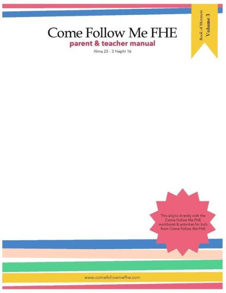 Cover for Come Follow Me Fhe · Parent &amp; Teacher Manual (Paperback Book) (2020)