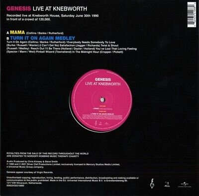 Cover for Genesis · RSD 2021 - Live at Knebworth (LP) (2022)