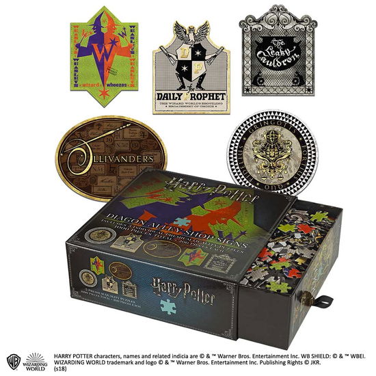 Diagon Alley Shop Signs 5 Puzzles of 200 pieces - Harry Potter - Board game - NOBLE COLLECTION UK LTD - 0849421004507 - August 16, 2018