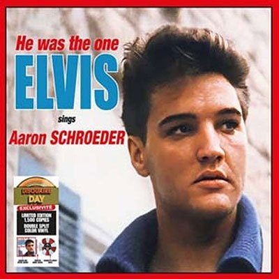 Cover for Elvis Presley · He Was The One (RSD)  (Elvis Sings Aaron Schroeder) - Red &amp; Blue (LP) (2023)