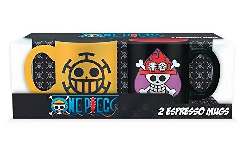 Cover for One Piece · One Piece - Ace &amp; Trafalgar Emblems (Set 2 Tazze Espresso 110 Ml) (Legetøj) (2019)
