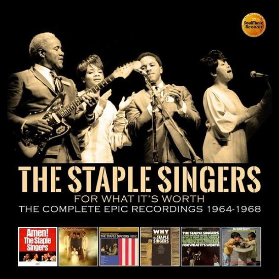Cover for Staple Singers · For What Its Worth - The Complete Epic Recordings 1964-1968 (CD) (2018)