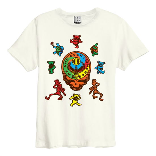 Grateful Dead - We Are Everywhere Amplified Large Vintage White T Shirt - Grateful Dead - Produtos - AMPLIFIED - 5054488675507 - 