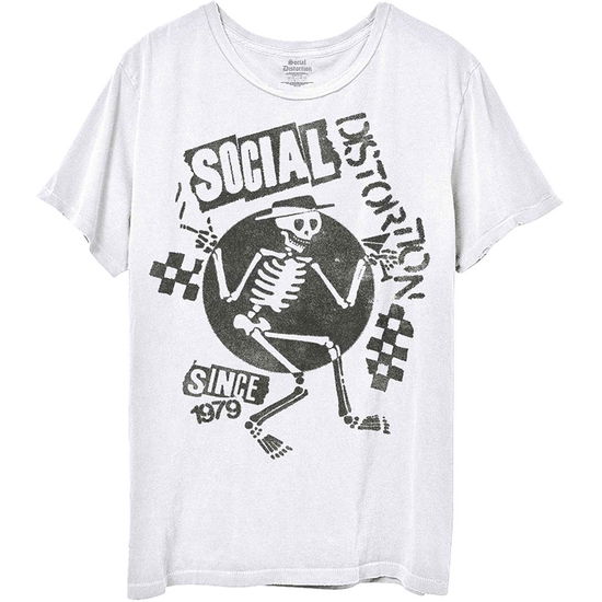 Cover for Social Distortion · Social Distortion Unisex T-Shirt: Speakeasy Checkerboard (White) (T-shirt) [size XXL] [White - Unisex edition] (2021)