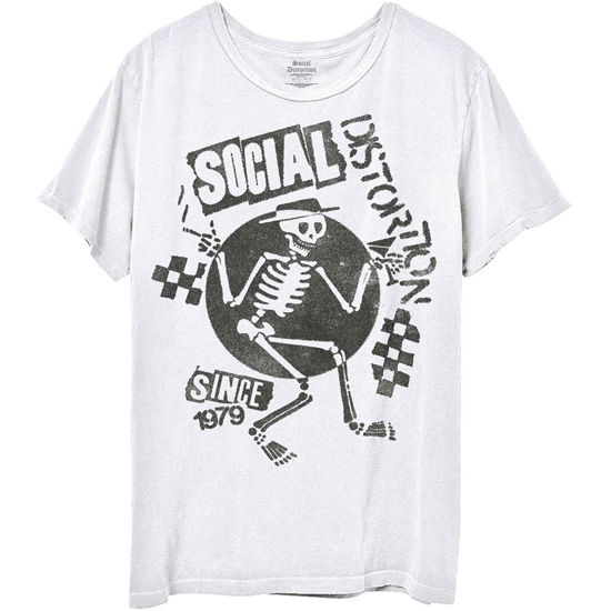 Cover for Social Distortion · Social Distortion Unisex T-Shirt: Speakeasy Checkerboard (T-shirt) [size XXL] [White - Unisex edition]