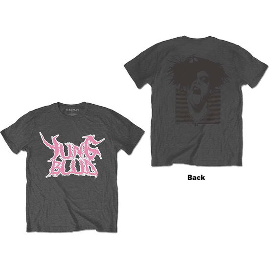 Yungblud Unisex T-Shirt: DEADHAPPY Pink (Back Print) - Yungblud - Merchandise -  - 5056561031507 - April 5, 2022