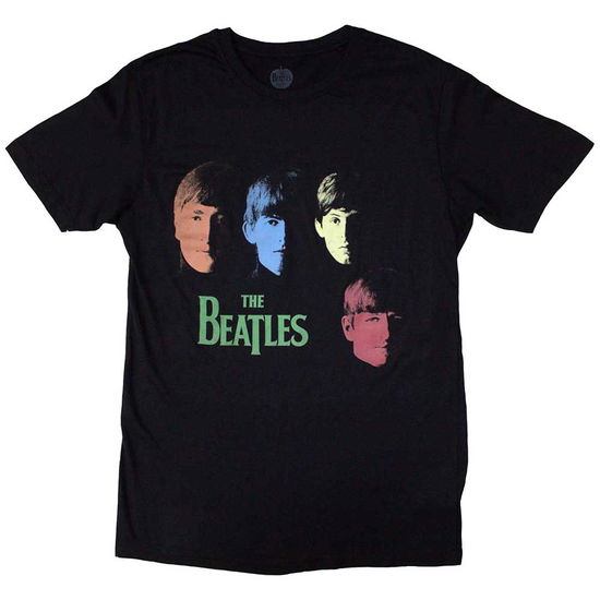 Cover for The Beatles · The Beatles Unisex T-Shirt: Colour Faces (T-shirt) [size S] (2024)