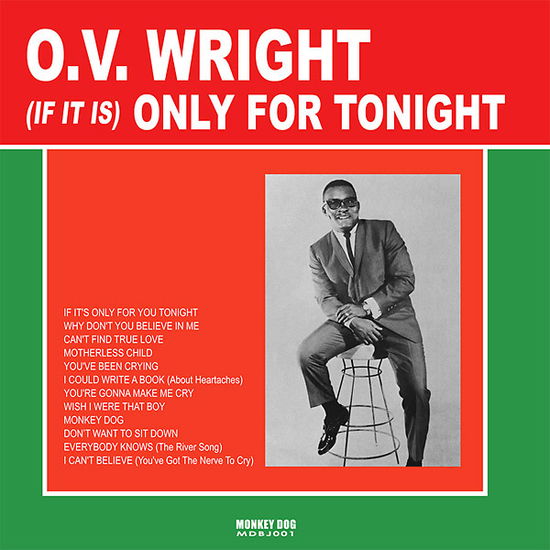 Cover for O.v. Wright · If It is Only for Tonight (CD) (2018)