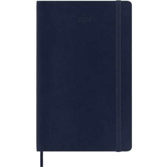 Cover for Moleskine · Moleskine 2024 12-Month Daily Large Softcover Notebook: Sapphire Blue (Paperback Bog) (2023)