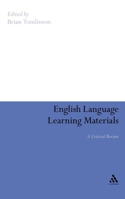 Cover for Brian Tomlinson · English Language Learning Materials: a Critical Review (Hardcover Book) (2008)
