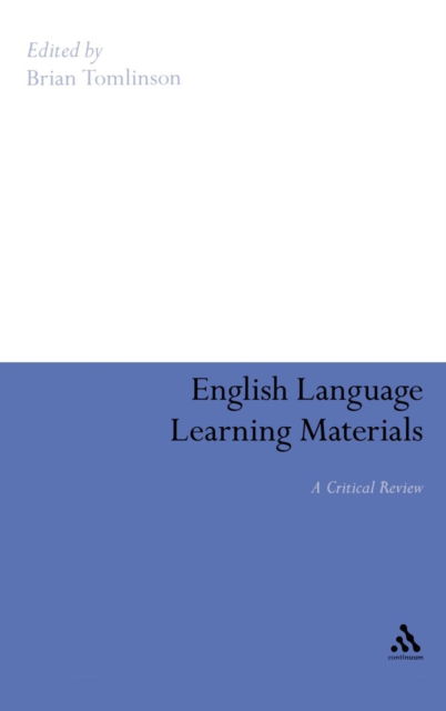 Cover for Brian Tomlinson · English Language Learning Materials: a Critical Review (Inbunden Bok) (2008)