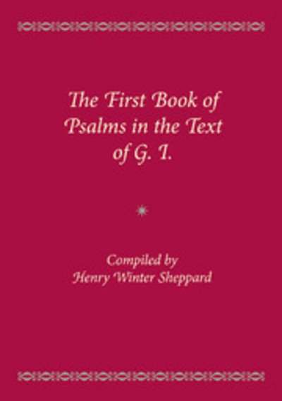 Cover for Henry Winter Sheppard · The First Book of Psalms in the Text of G.1. (Taschenbuch) (2014)