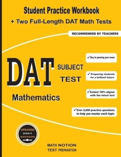 Cover for Michael Smith · DAT Subject Test Mathematics (Paperback Book) (2021)