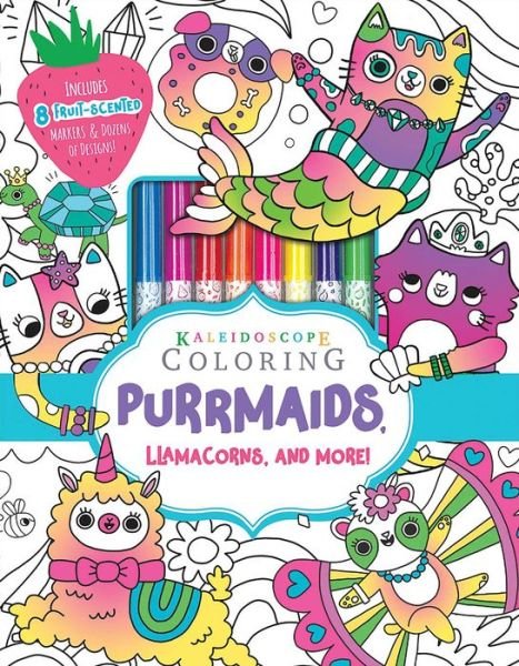 Cover for Editors of Silver Dolphin Books · Kaleidoscope Coloring: Purrmaids, Llamacorns, and More! (Hardcover Book) (2020)