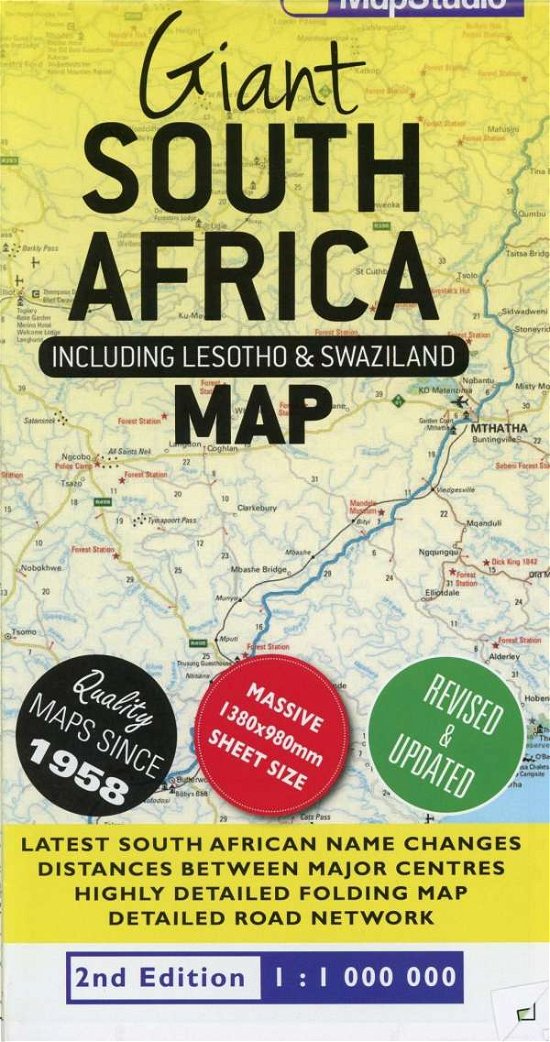 Cover for Map Studio · Giant South Africa map: Including Lesotho &amp; Swaziland (Map) [2nd edition] (2017)