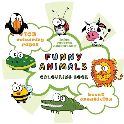 Cover for I Petrova Adamatzky · Funny animals. Colouring book. (Paperback Bog) (2022)