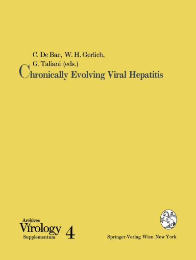Cover for C Debac · Chronically Evolving Viral Hepatitis - Archives of Virology. Supplementa (Paperback Book) (1992)