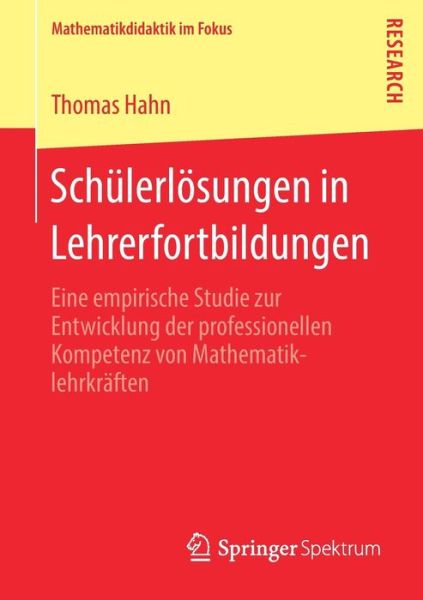 Cover for Hahn · Schülerlösungen in Lehrerfortbildu (Bok) (2018)