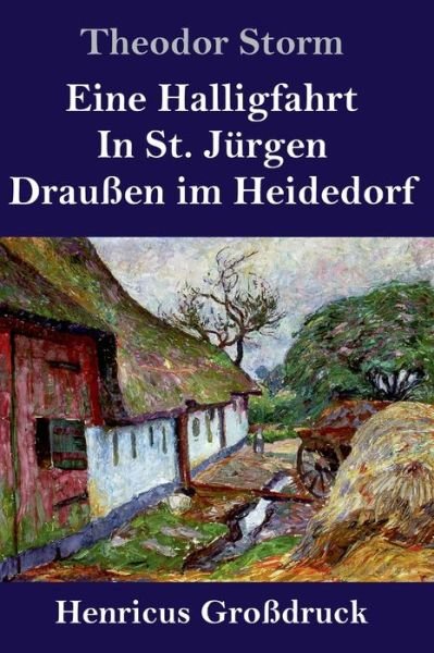Cover for Theodor Storm · Eine Halligfahrt / In St. Jurgen / Draussen im Heidedorf (Grossdruck) (Inbunden Bok) (2019)