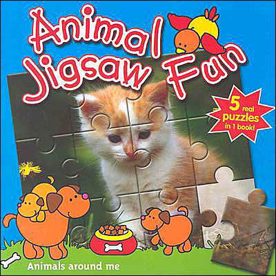 Cover for Yoyo Books · Animals Around Me: Animal Jigsaw Fun (Board book) (2012)