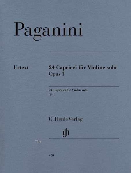 Cover for N. Paganini · 24 Capricci op.1.HN450 (Bok) (2018)