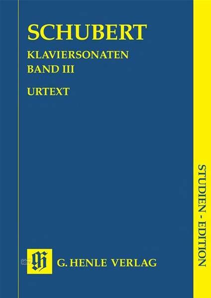 Cover for F. Schubert · Klaviersonaten,Stu.3.HN9150 (Book)