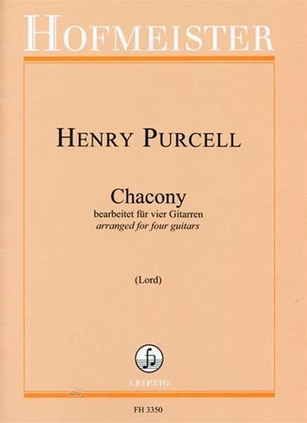 Cover for Purcell · Chacony,4Git.FH3350 (Buch)