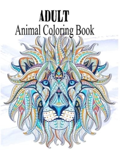 Cover for Nr Grate Press · Adult Animal Coloring Book (Paperback Bog) (2020)