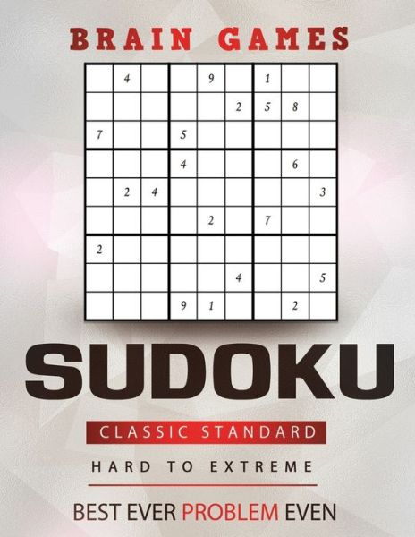 Cover for David Gray · SUDOKU Classic Standard Hard to Extreme Best ever problem even brain games (Taschenbuch) (2021)