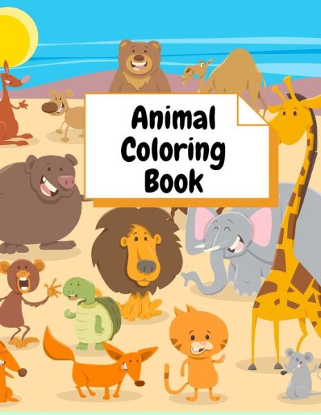 Cover for Duta Constantin · Coloring Books Animal Coloring Book (Paperback Book) (2021)